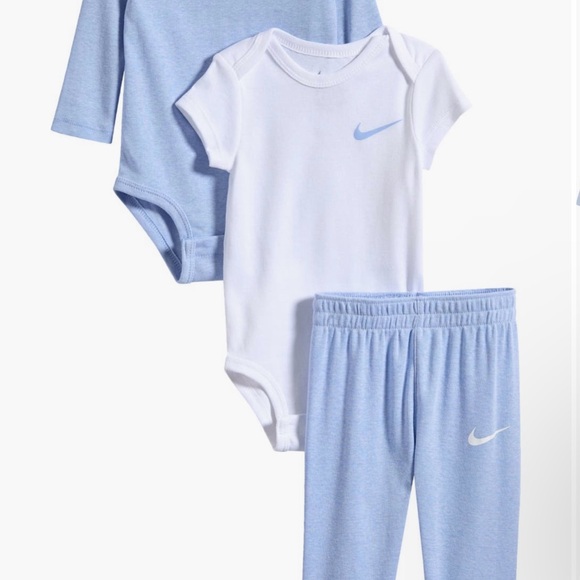 Nike Infant Blue and White Bodysuit Duo - Picture 4 of 5